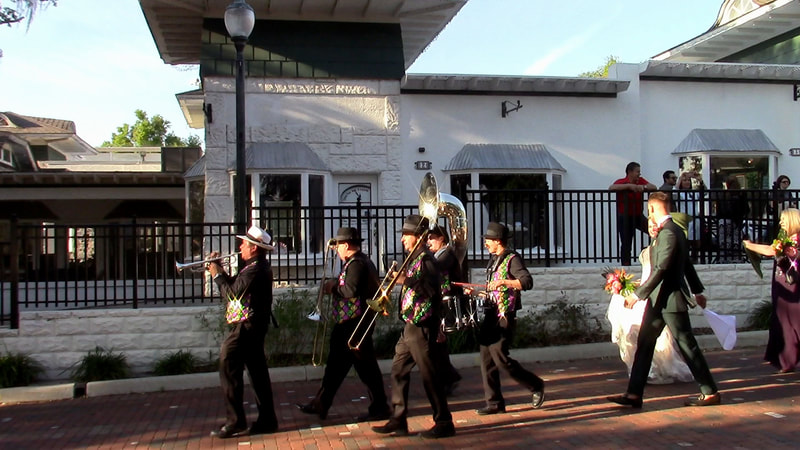 Second line wedding band, brass band Sarasota. 