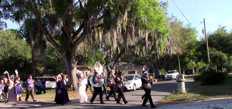 Real Deal Brass Band, wedding, Second Line Brass Band in Orlando, Florida. 