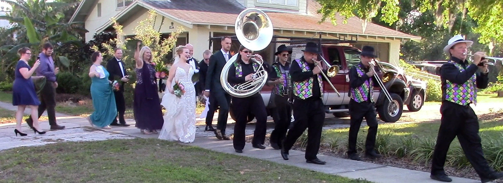 Real Deal Brass Band, Second Line Band for wedding, Tampa, St. Petersburg, Clearwater, Ybor City, Brooksville, Florida. 