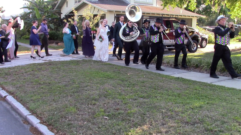 Second Line Brass Band for weddings, Second Line Parade, Orlando, Real Deal Brass Band